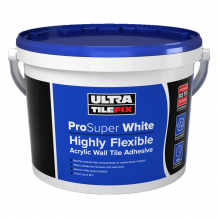 Ultra Tile Fix ProSuper White (WASH THROUGH) Highly Flexible Acrylic Wall Tile Adhesive 15kg